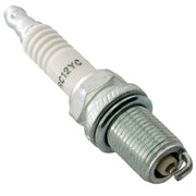 Generic spark plug white background beauty shot angled side view